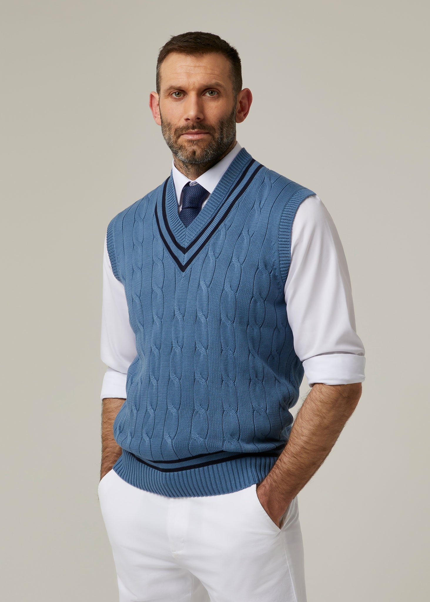 Men's Cricket Jumpers | Cable Knit Cricket Sweaters – Alan Paine USA