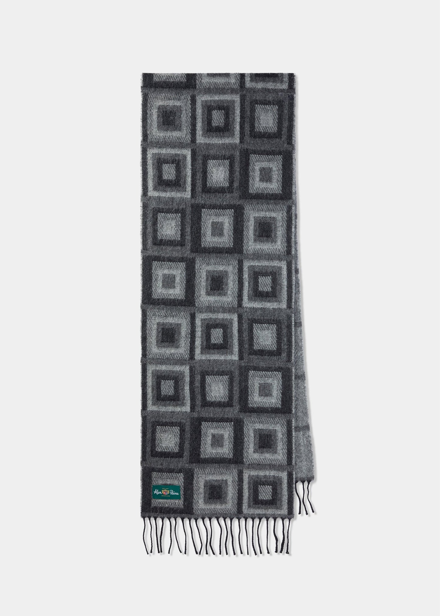 Clayworth Triple Square Scarf In Grey