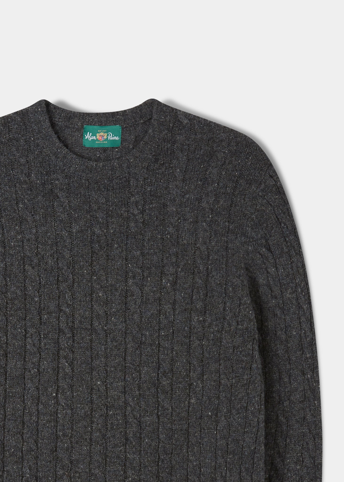 Men's Cable Knit Jumpers | Cable Sweaters | Alan Paine UK – Alan 