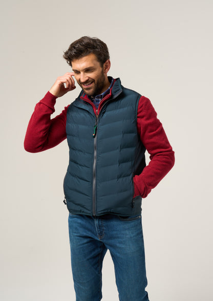 Calsall Men's Hybrid Gilet In Navy