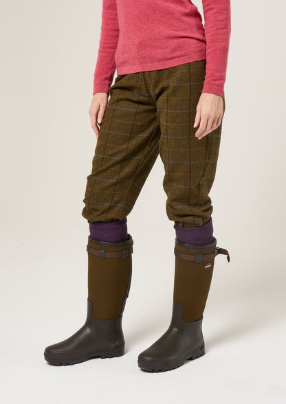 Combrook Ladies Tweed Breeks In Hazel