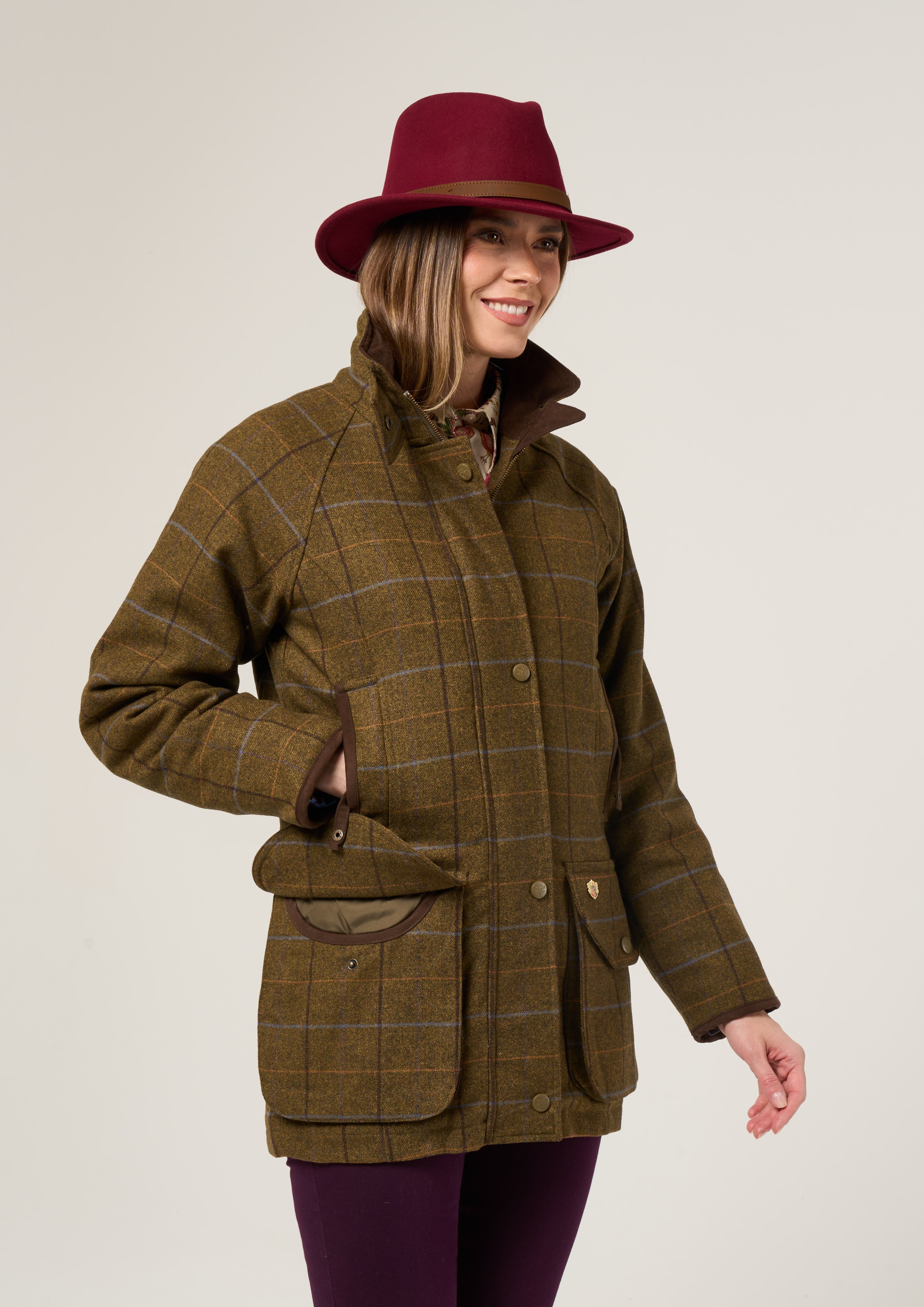 Ladies tweed shooting coat best sale