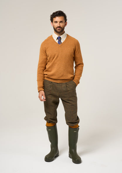 Combrook Men's Tweed Shooting Breeks In Teak