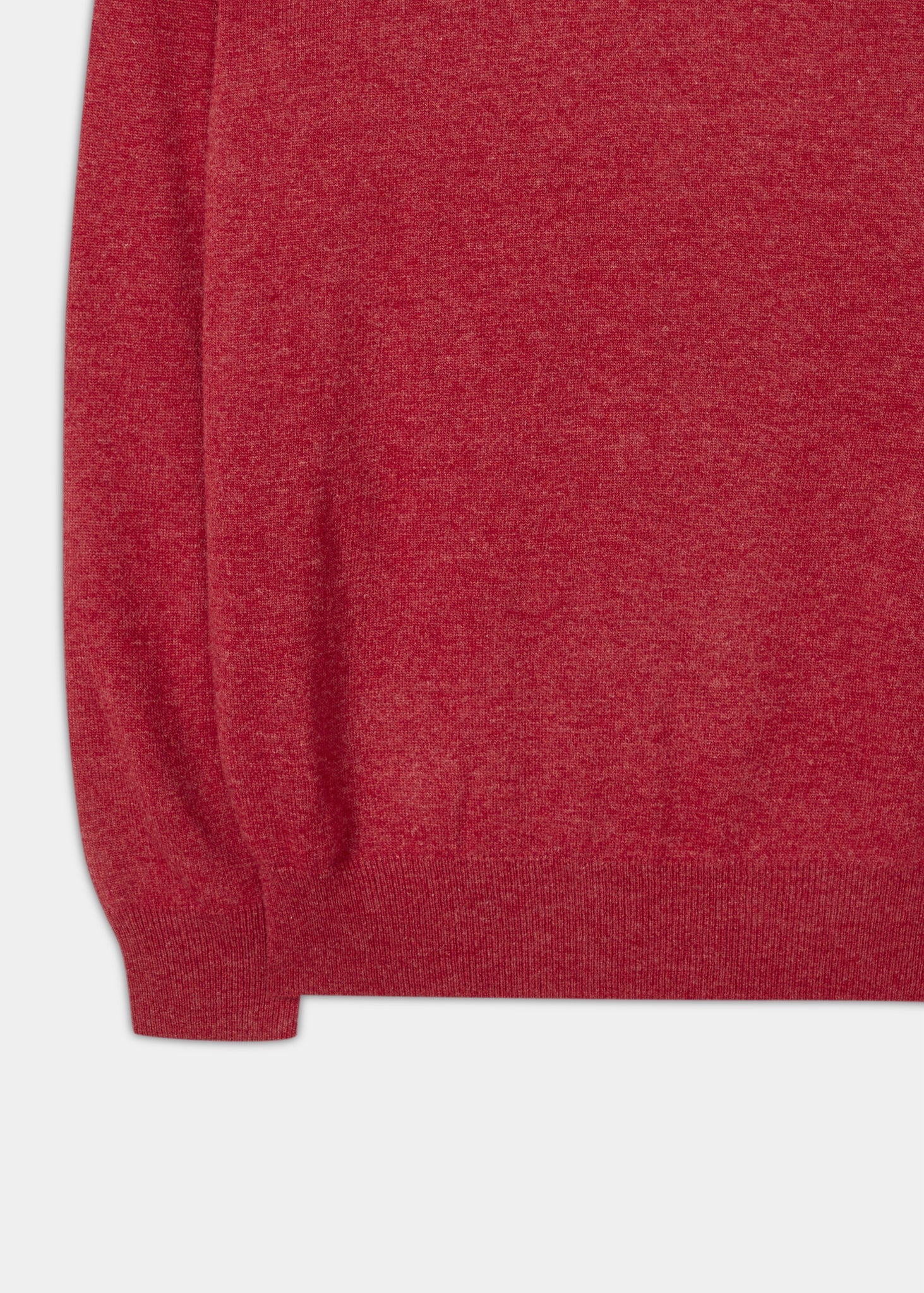 Brisbane Geelong Wool Sweater in Poppy Melange | Alan Paine USA