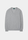 Hampshire Lambswool Jumper in Pearl Grey 