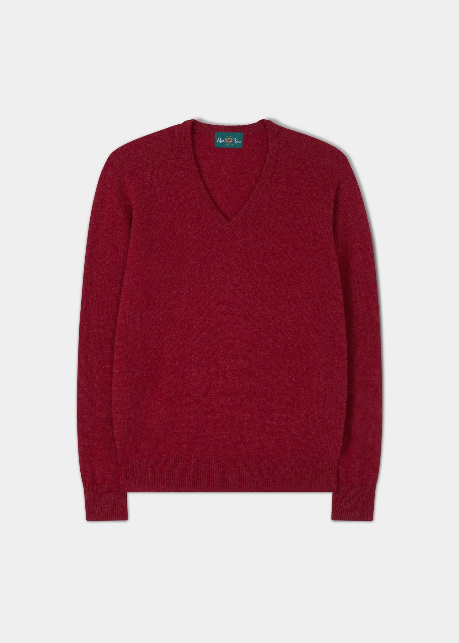 Hampshire Lambswool Jumper in Poppy - Classic Fit