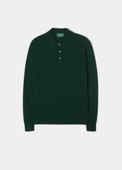 Long-Sleeve-Polo-Shirt-Tartan-Green