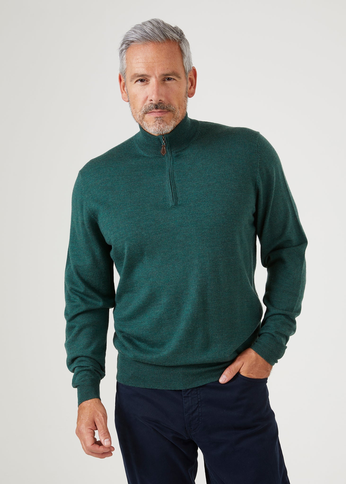 Mens-Merino-Wool-Half-Zip-Jumper