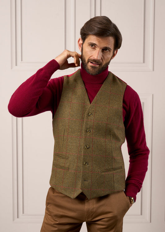 Mens-Tweed-Waistcoat-Combrook-Sage-1