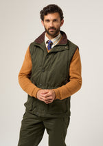 Milwood Men's Olive Waterproof Shooting Waistcoat