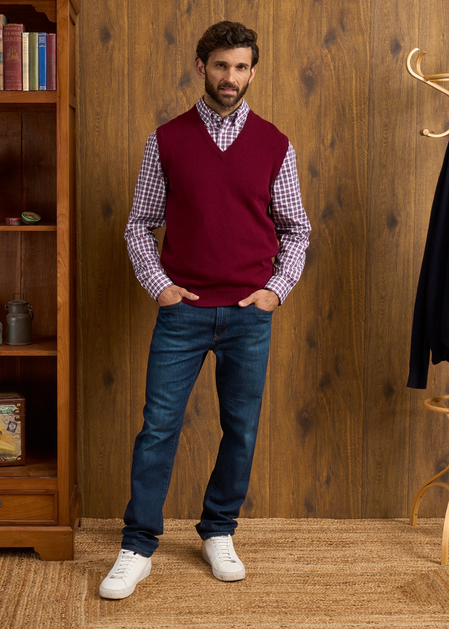 Lambswool-Slipover-Sweater-Bordeaux