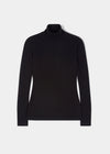 Rebecca Ladies Roll Neck Jumper In Black