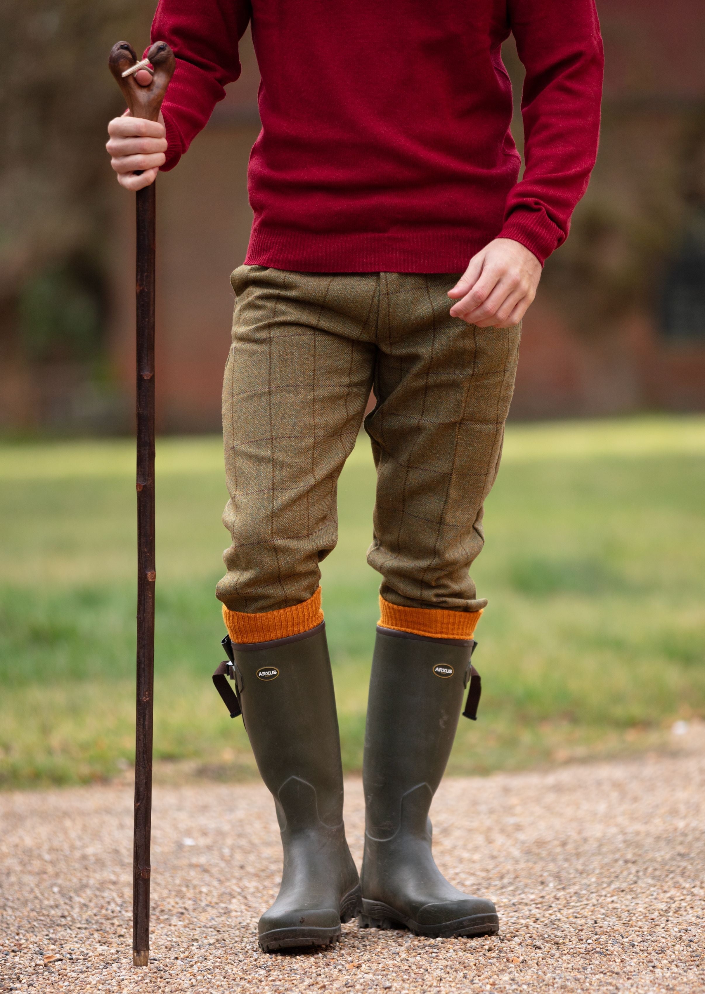 Rutland Men s Tweed Shooting Breeks In Lichen