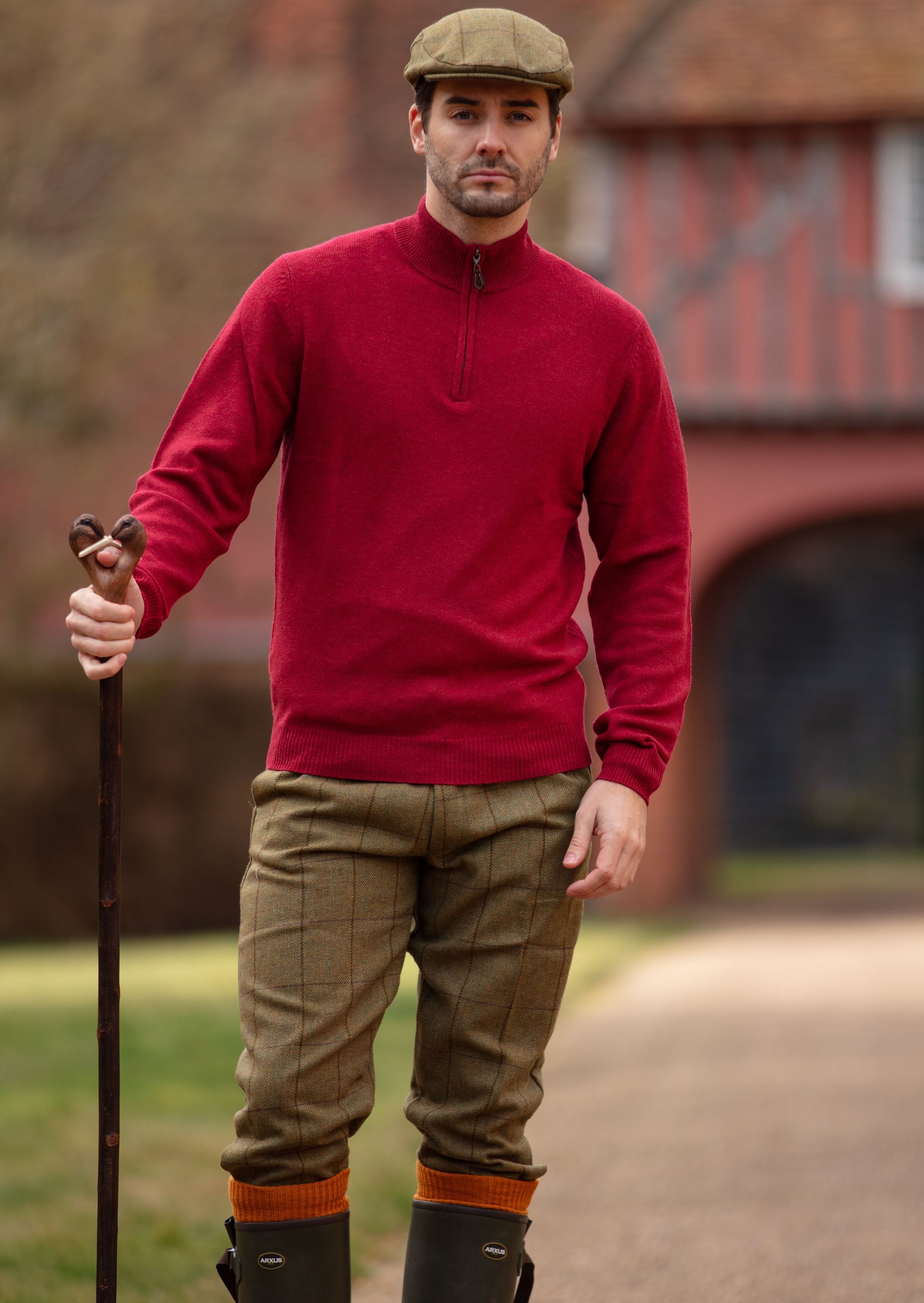 Rutland Men s Tweed Shooting Breeks In Lichen