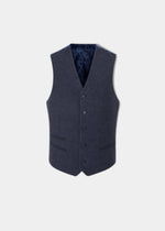 Surrey Men's Tweed Lined Country Waistcoat In Blue