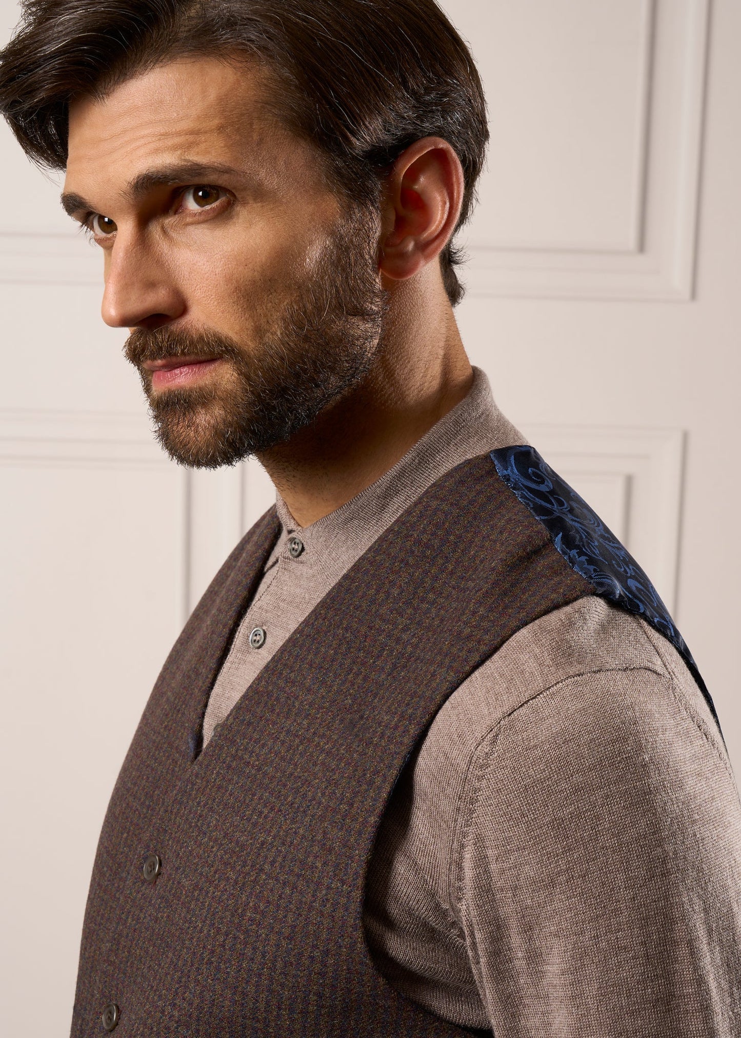 Tweed-Waistcoat-Mens-Surrey-Bramble