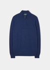 Cairns Geelong Wool 1/4 Zip Jumper in Indigo