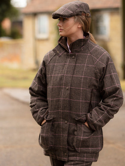 combrook-ladies-tweed-shooting-coat-ebony