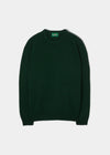 Lenzie Lambswool Sweater in Tartan Green - Regular Fit