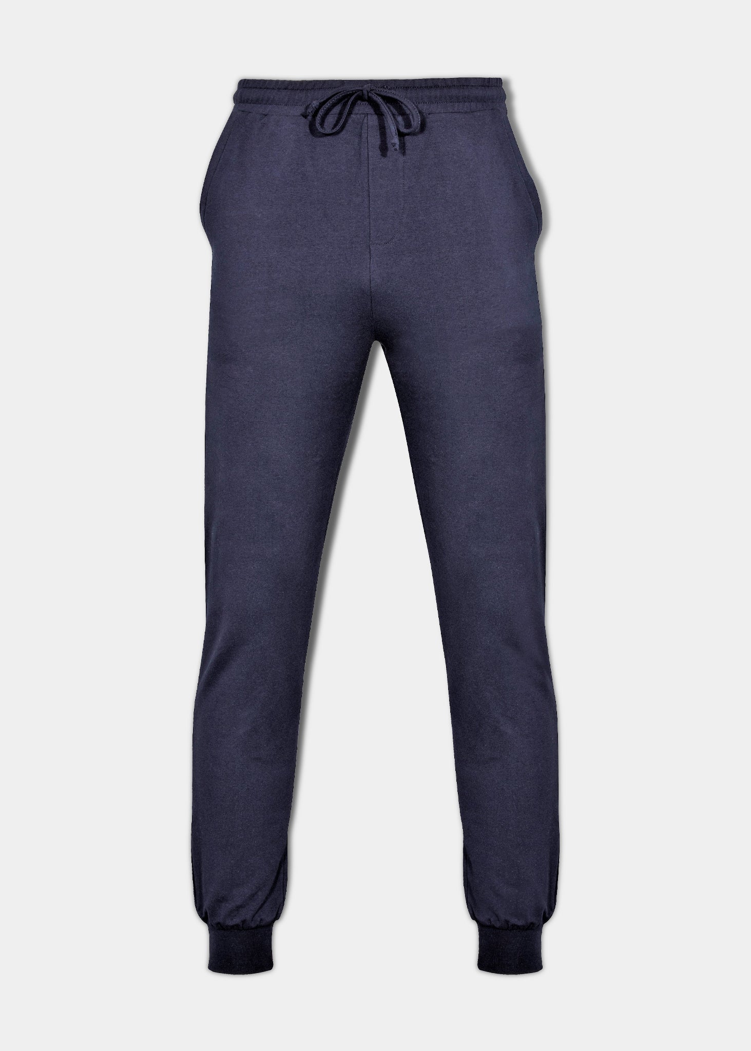 mens cotton loungepants navy