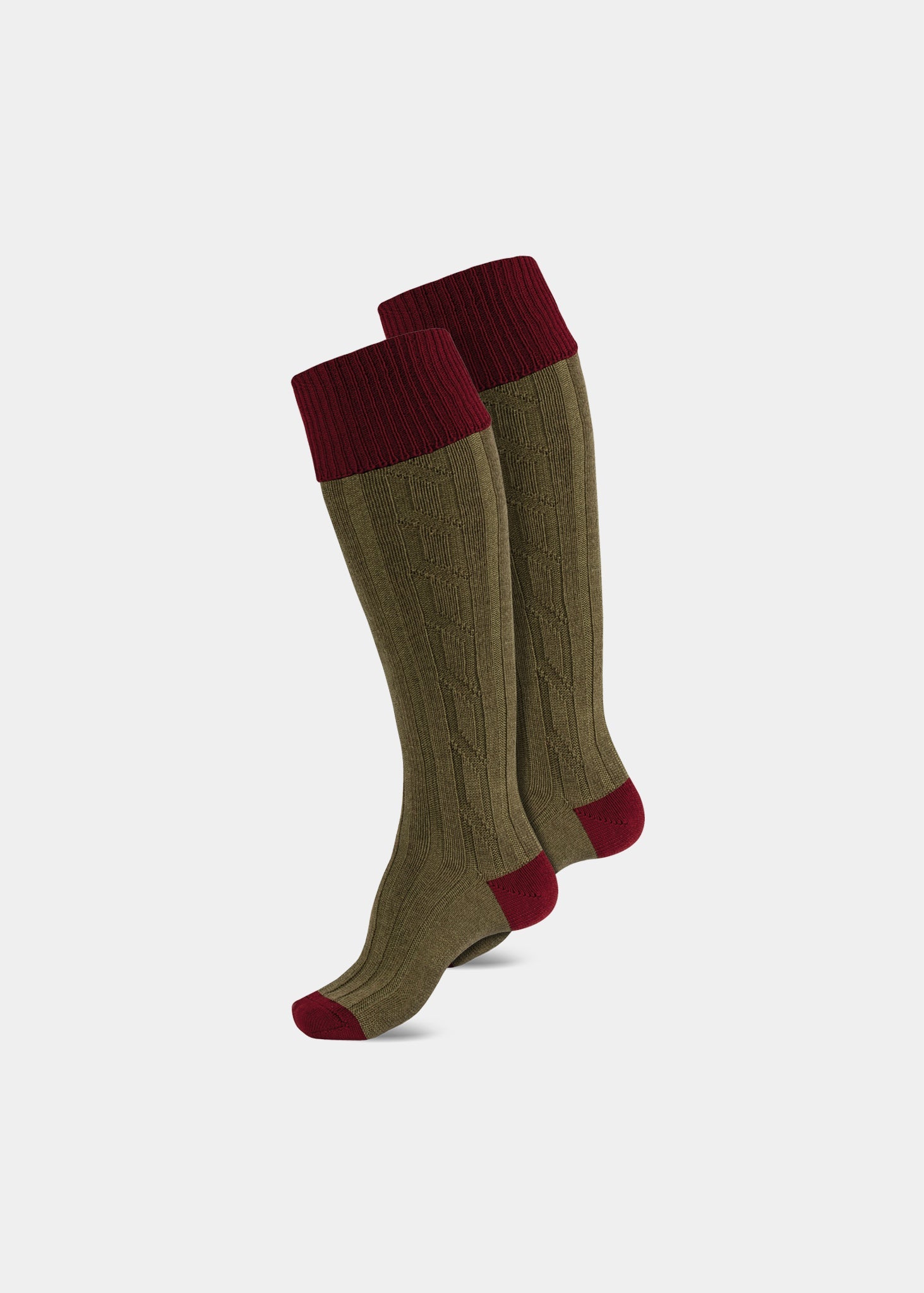 mens shooting socks bordeaux olive